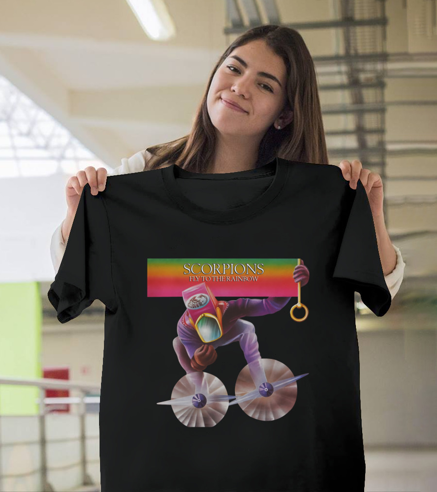 Scorpions Fly to the Rainbow Colorful T-Shirt