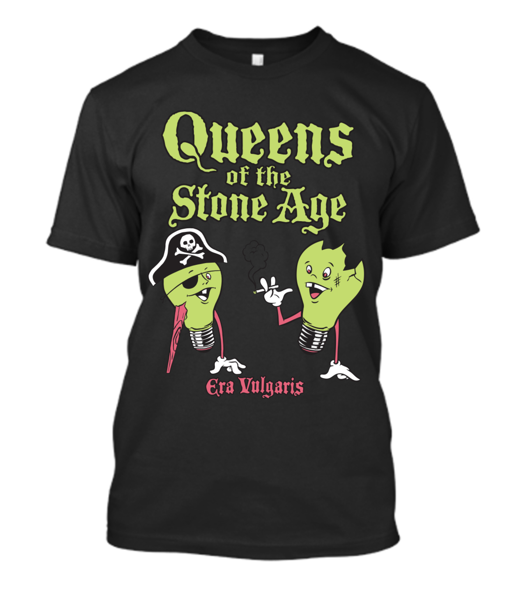 Queens Of The Stone Age Era Vulgaris Pirate Light Bulbs T-Shirt