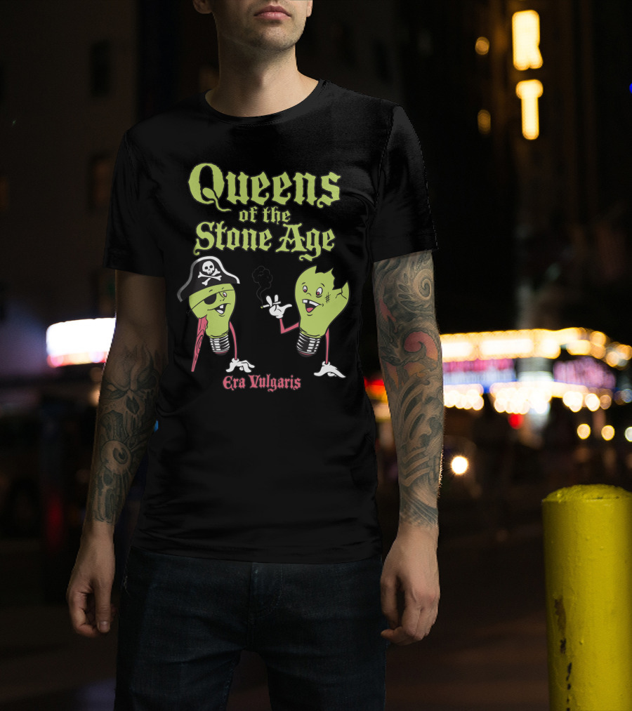 Queens Of The Stone Age Era Vulgaris Pirate Light Bulbs T-Shirt