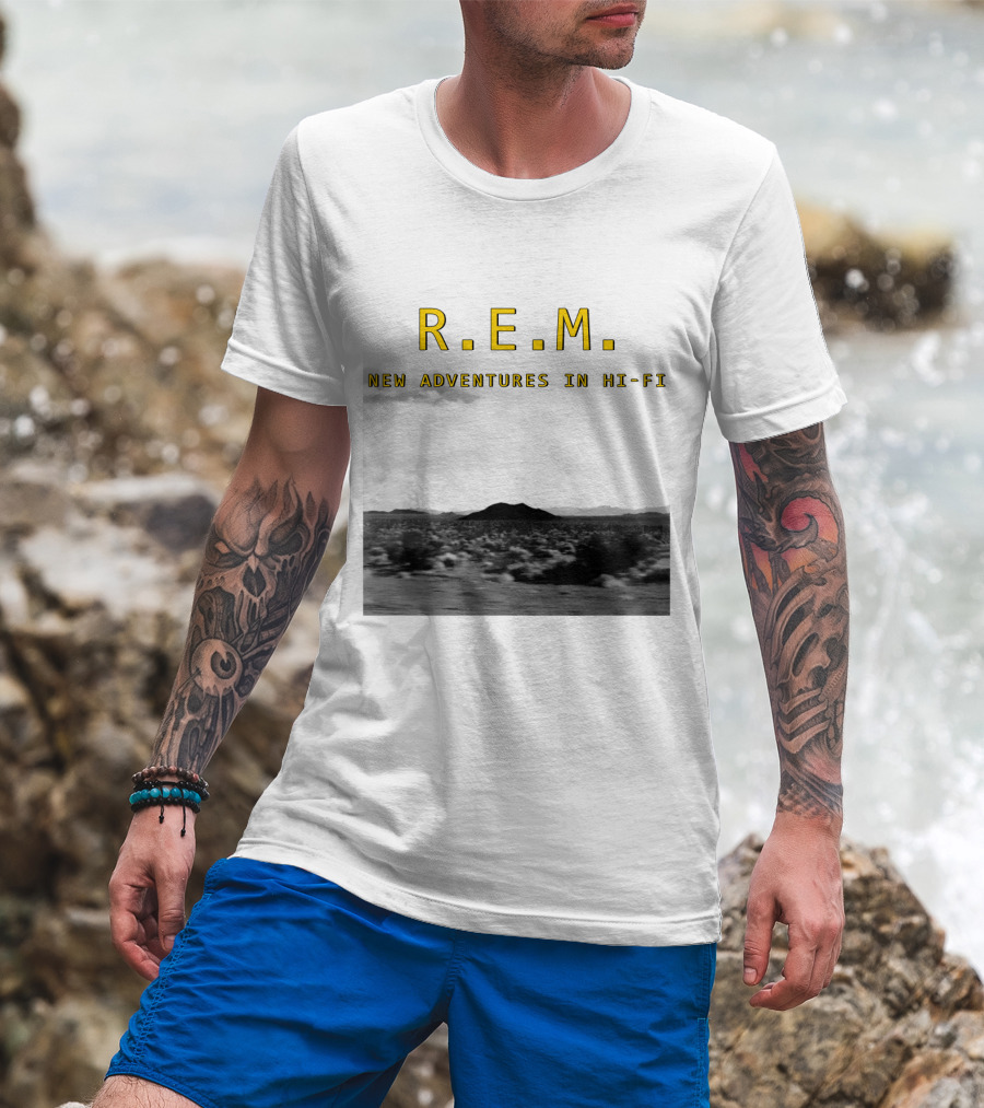 R.E.M. New Adventures In Hi-Fi Desert Landscape Photography T-Shirt
