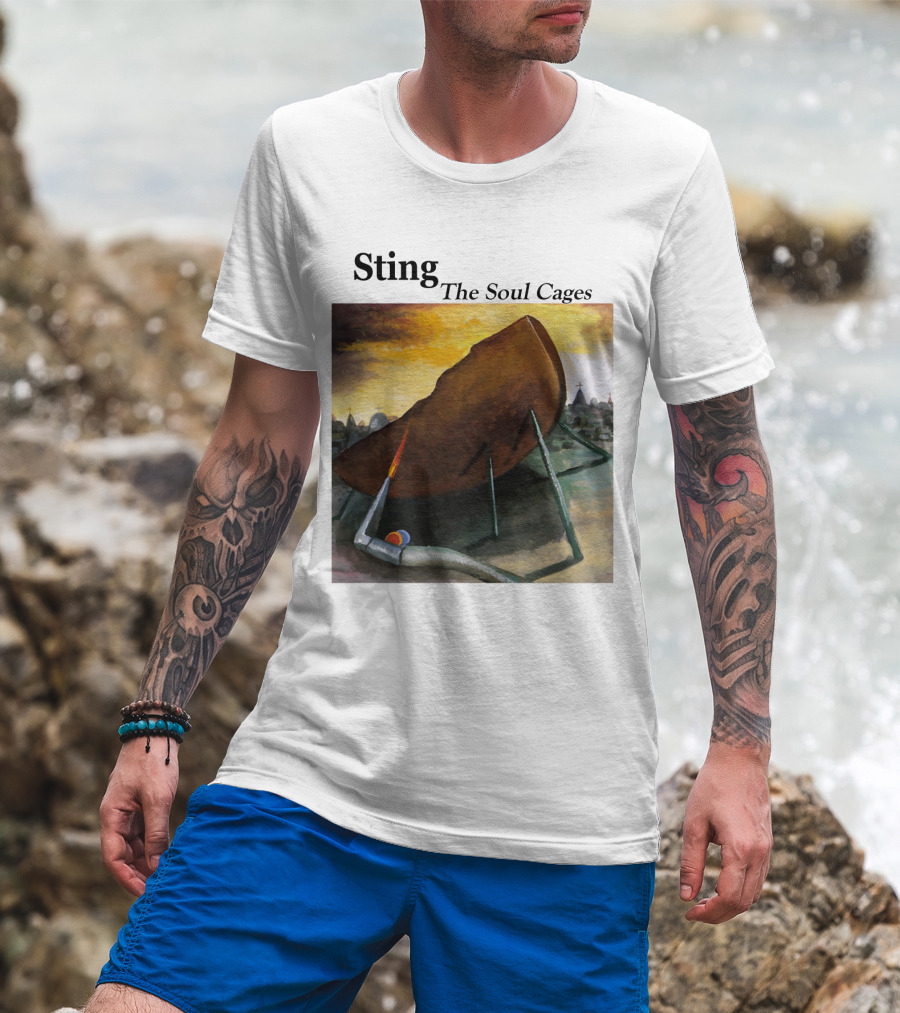 Sting The Soul Cages Album Cover Art T-Shirt