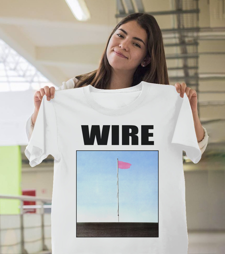 Wire Pink Flag Iconic Album Cover T-Shirt