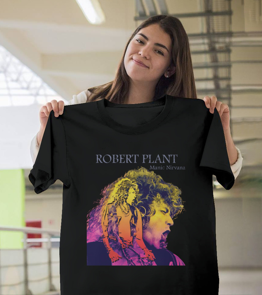 Robert Plant Manic Nirvana Retro Rock T-Shirt