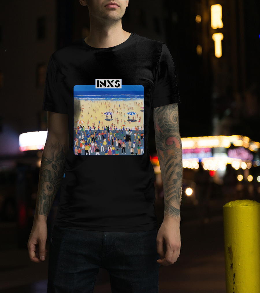 INXS Bondi Beach Crowd T-Shirt