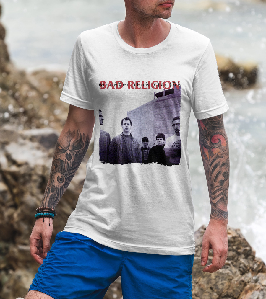 Bad Religion Band Photo На Тёмном Фоне T-Shirt