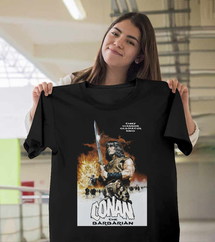 Conan The Barbarian Chief Warrior Gladiator King T-Shirt