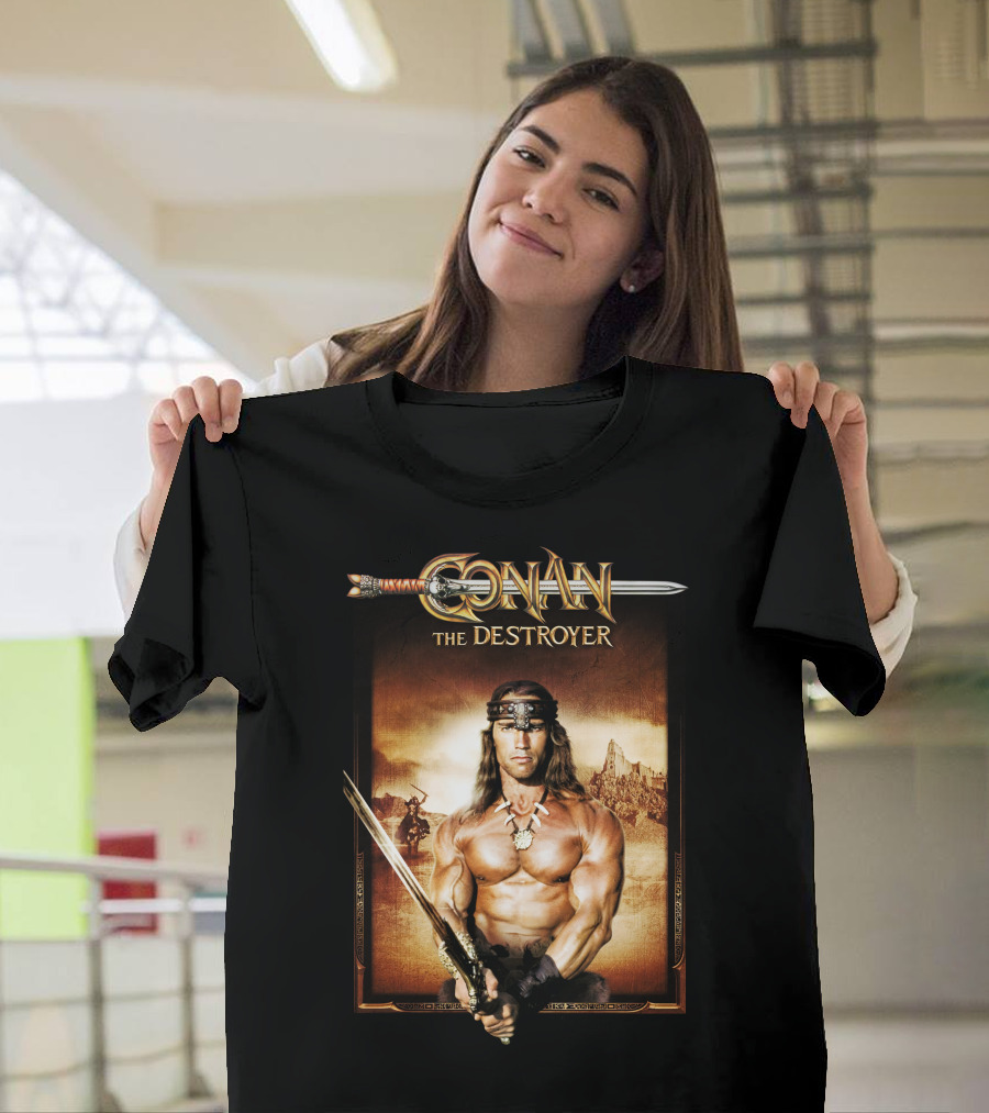 Conan The Destroyer Warrior Sword Barbarian Fantasy Adventure T-Shirt