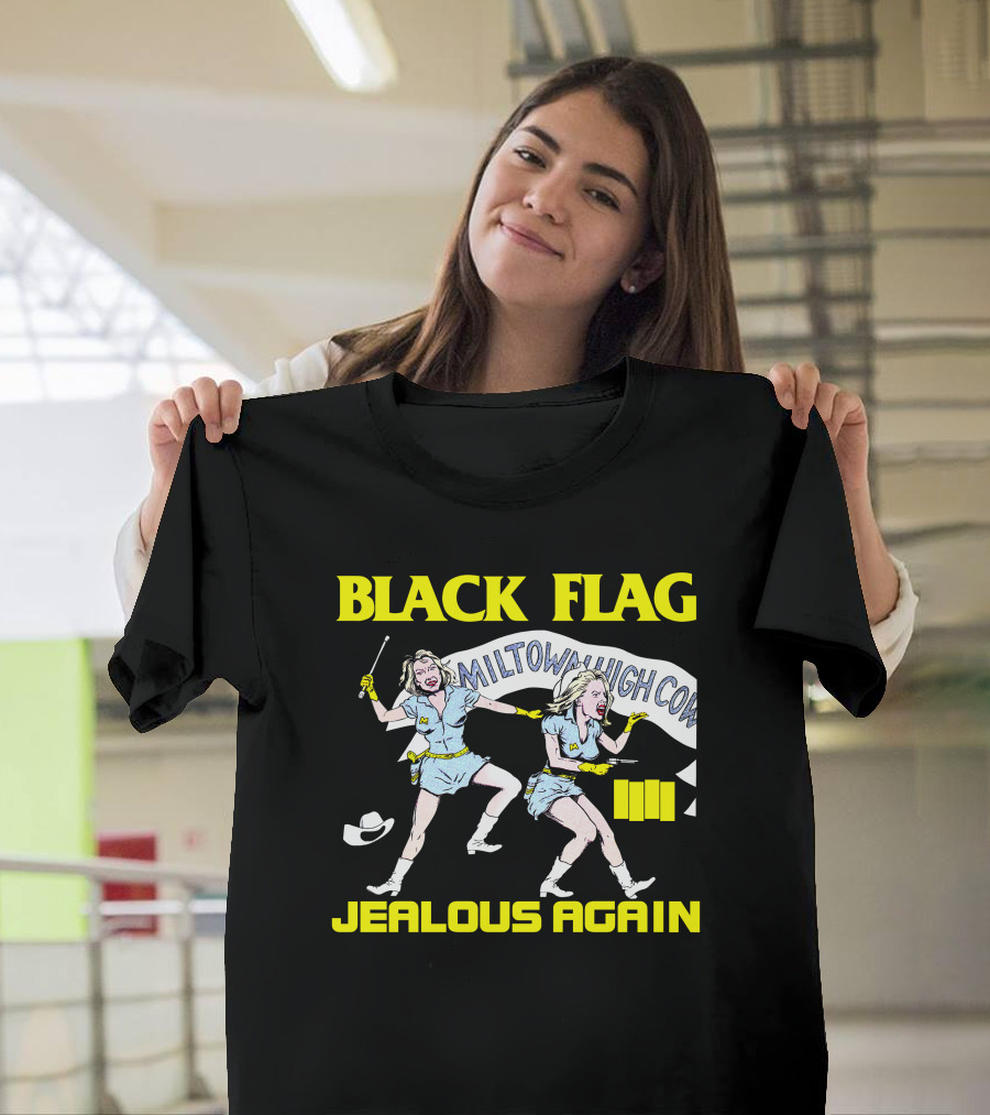 Black Flag Jealous Again Miltown High Co T-Shirt