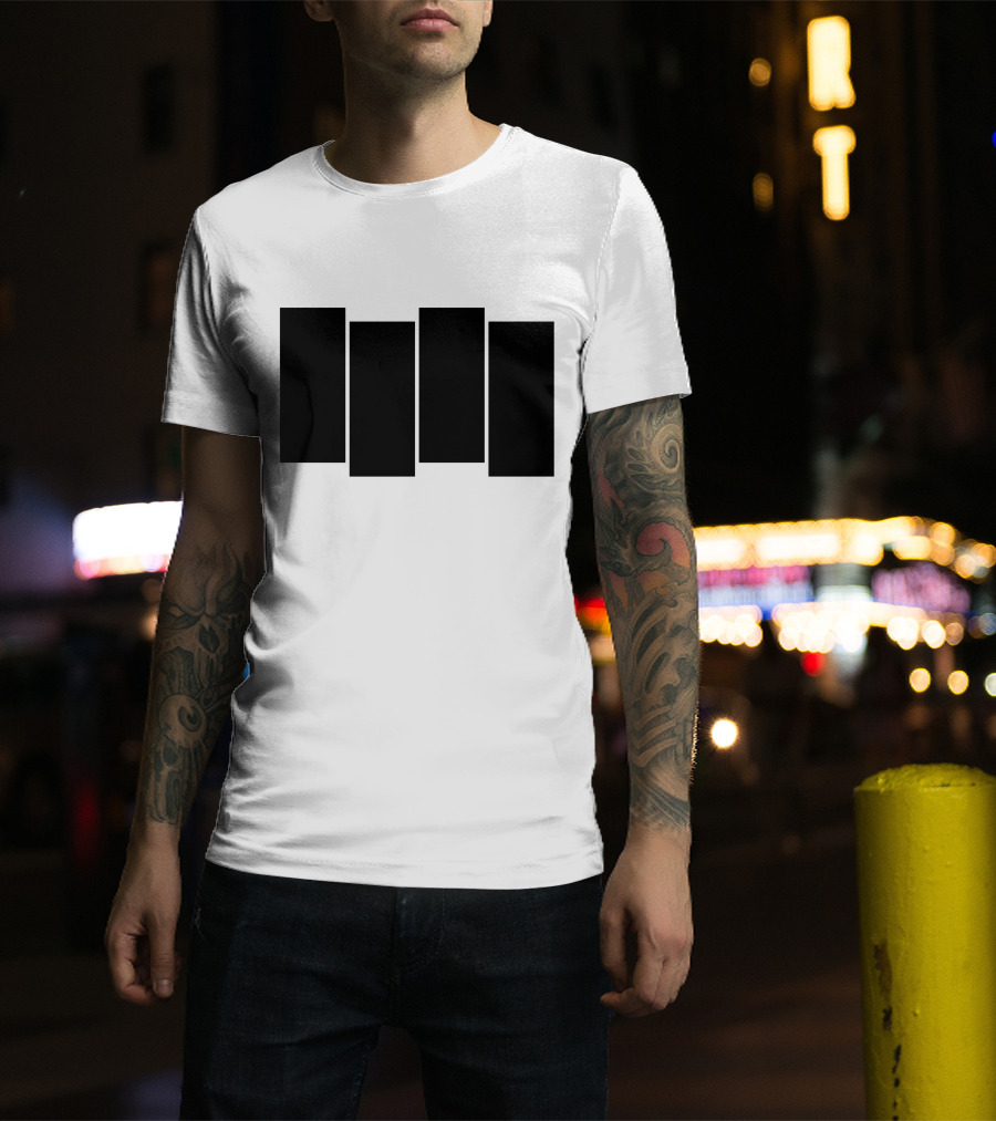 Four Bars Iconic Symbol T-Shirt
