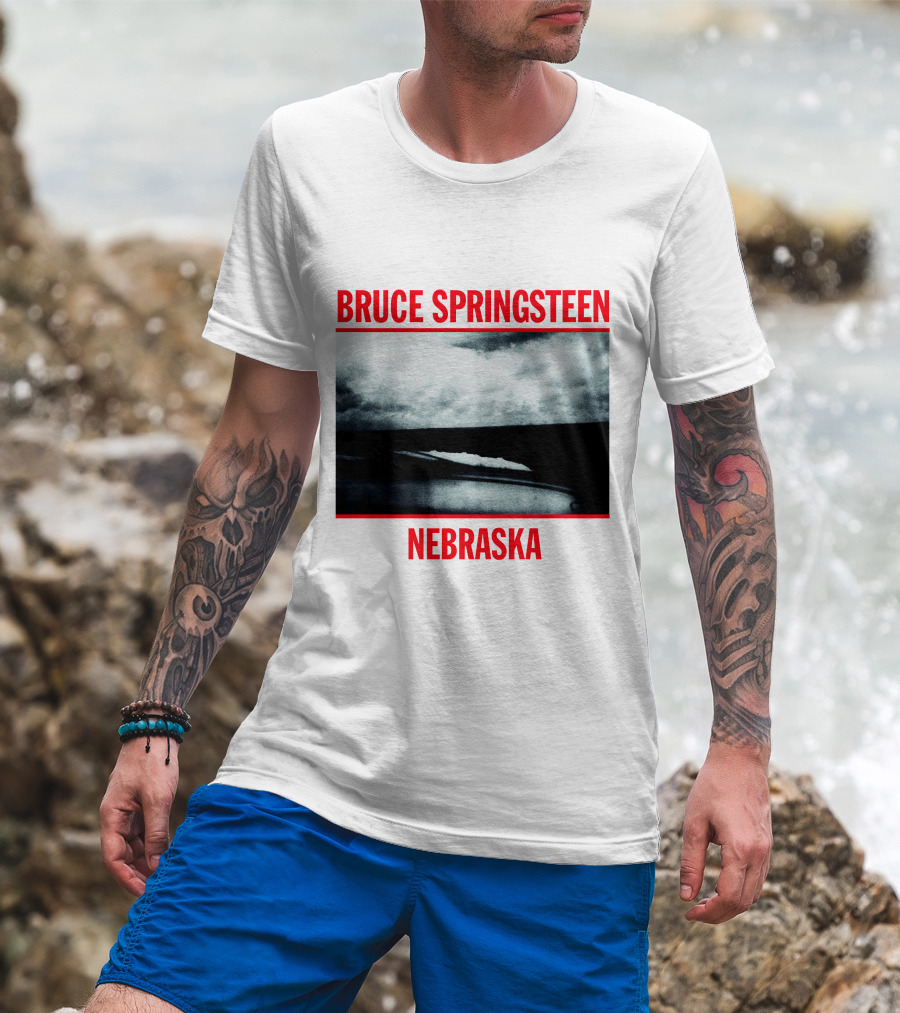 Bruce Springsteen Nebraska Album Cover Brs T-Shirt