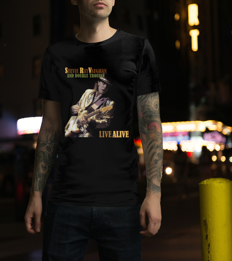Stevie Ray Vaughan And Double Trouble Live Alive T-Shirt