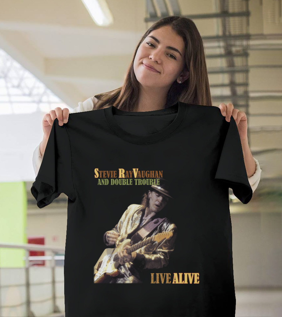 Stevie Ray Vaughan And Double Trouble Live Alive T-Shirt