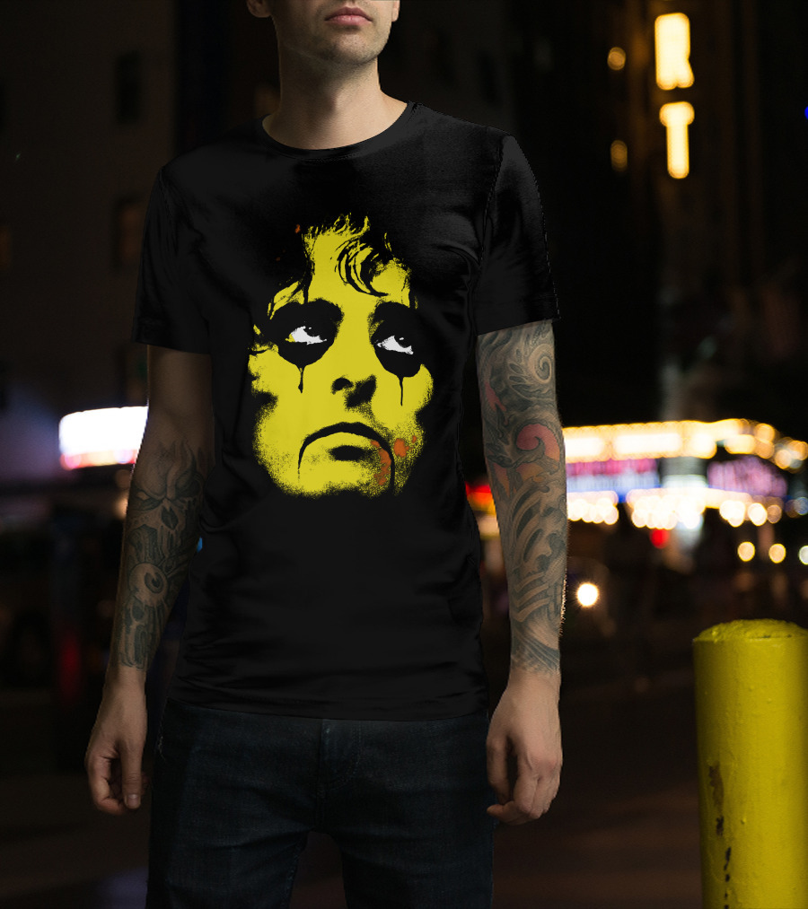 Alice Cooper Classic Rock Horror Face Artwork T-Shirt