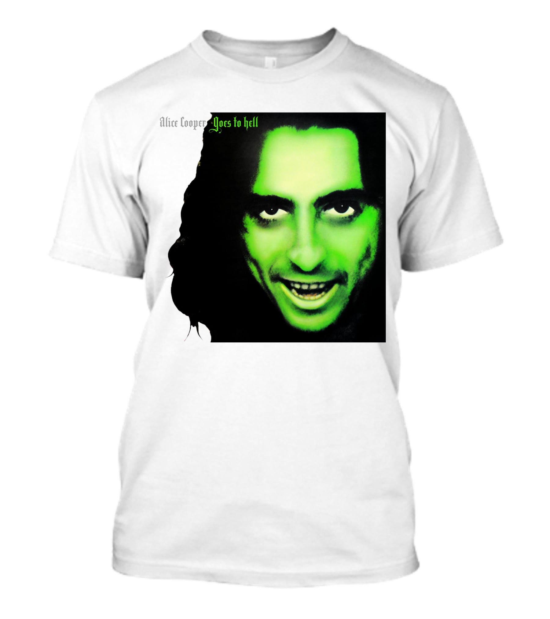 Alice Cooper Goes To Hell Iconic Green Face T-Shirt