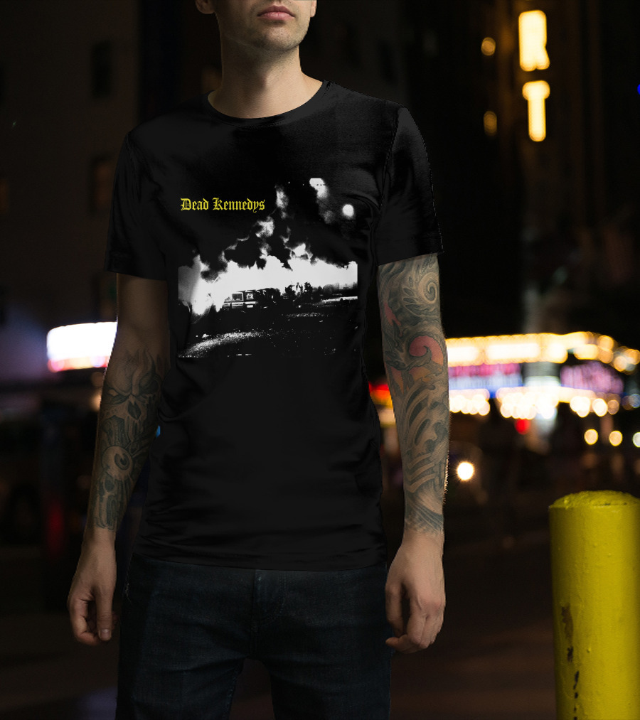 Dead Kennedys Car Riot Scene T-Shirt