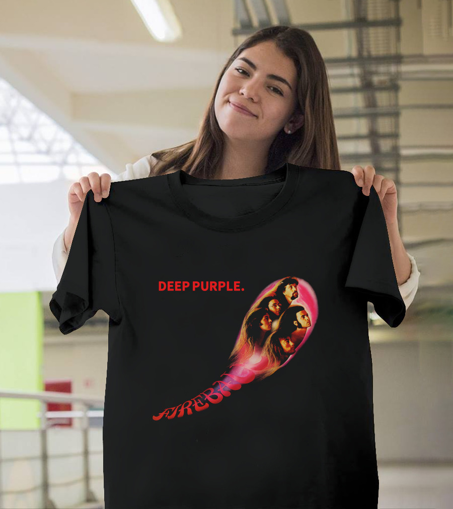 Deep Purple Fireball Album Cover Artwork T-Shirt