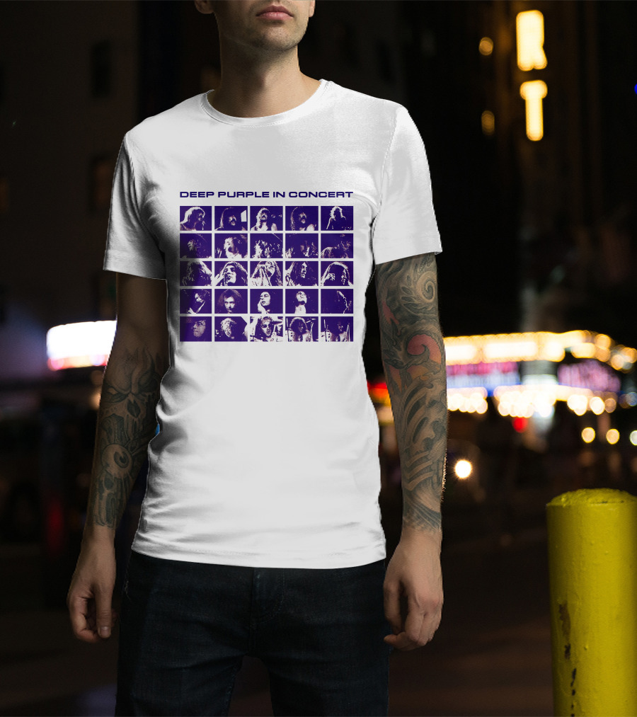 Deep Purple In Concert Grid Photos T-Shirt