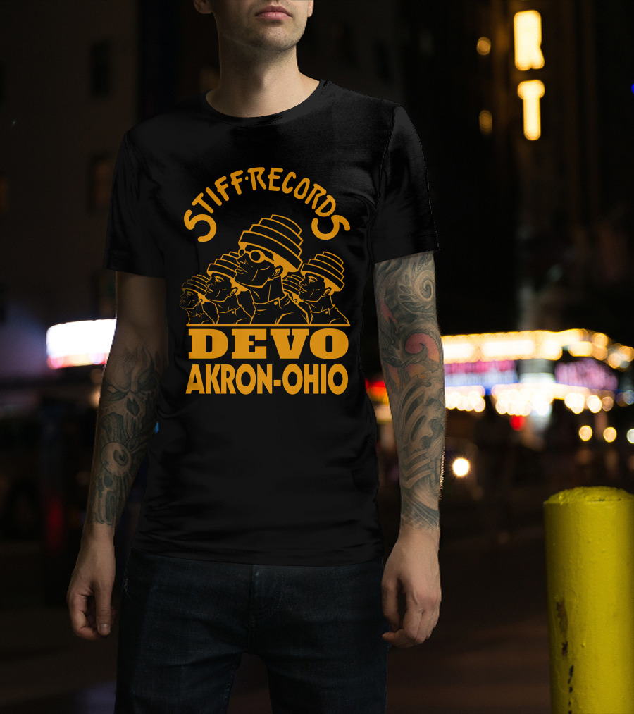 Stiff Records Devo Akron-Ohio T-Shirt