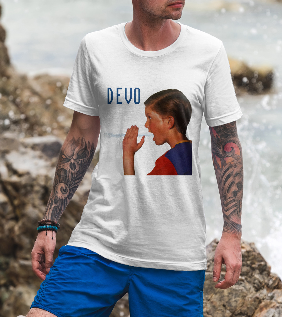 Devo Boy Shouting With Sound Wave T-Shirt