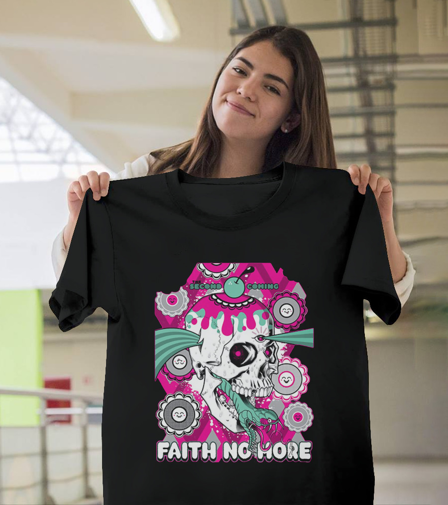 Faith No More Second Coming Skull And Snake T-Shirt