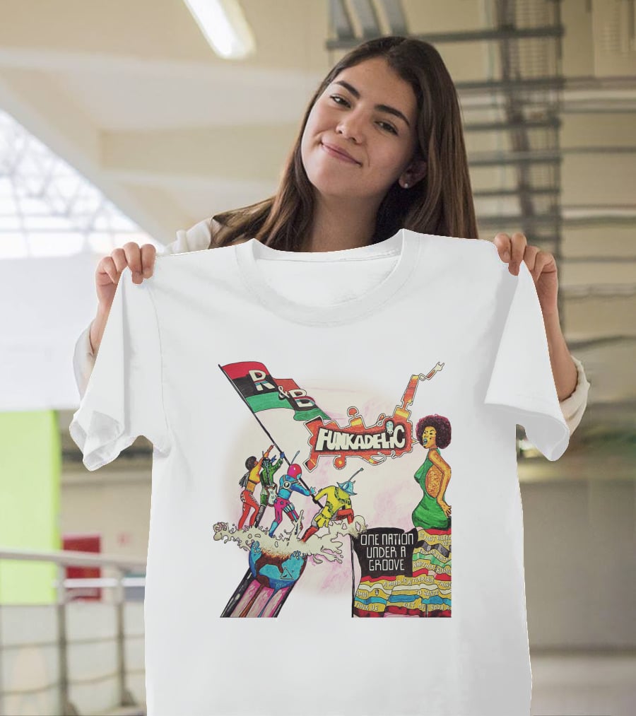 Funkadelic One Nation Under A Groove R&B Psychedelic Style T-Shirt
