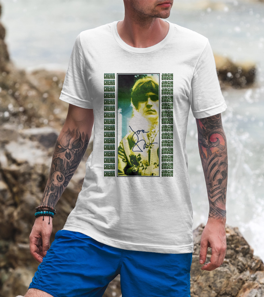 Cream Jack Bruce Signature Portrait T-Shirt