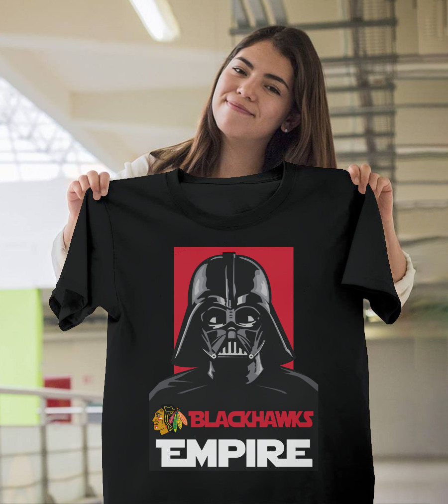 Chicago Blackhawks Darth Vader Blackhawks Empire NHL T-Shirt