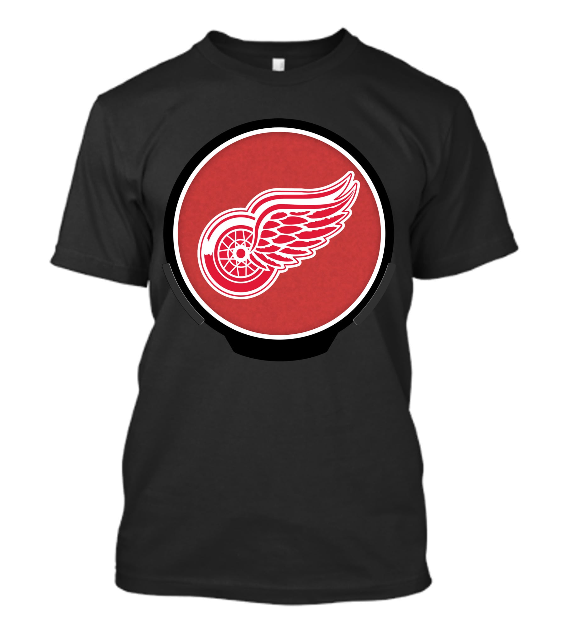 Detroit Red Wings Iconic Winged Wheel Power Decal T-Shirt