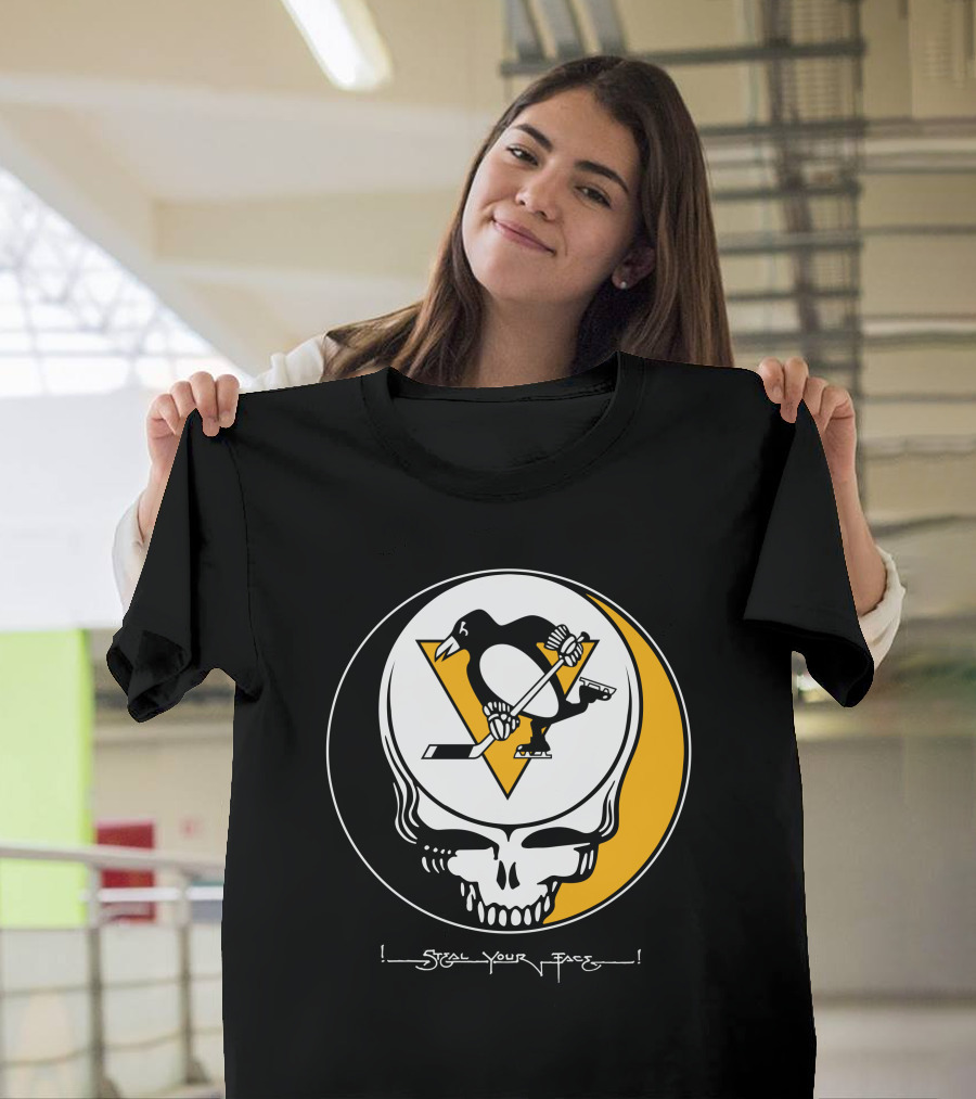 Steal Your Face Grateful Dead Pittsburgh Penguins T-Shirt