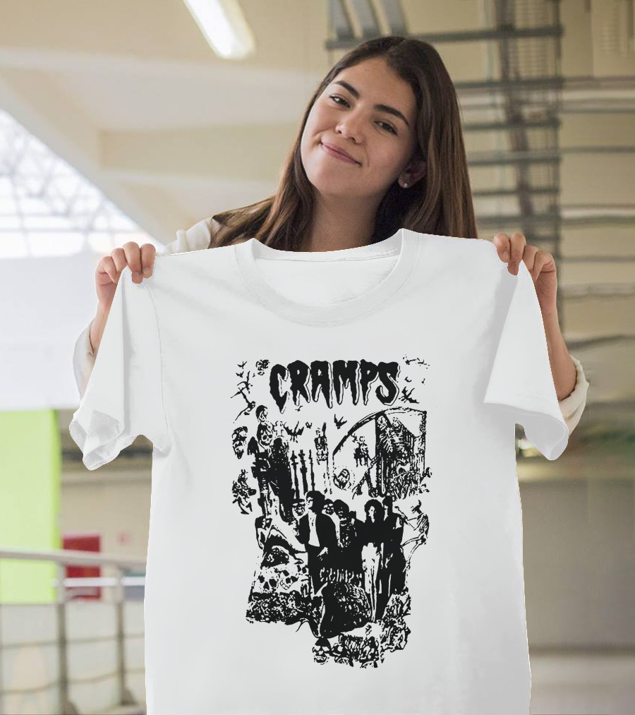 Cramps Gothic Horror Collage Tcr T-Shirt