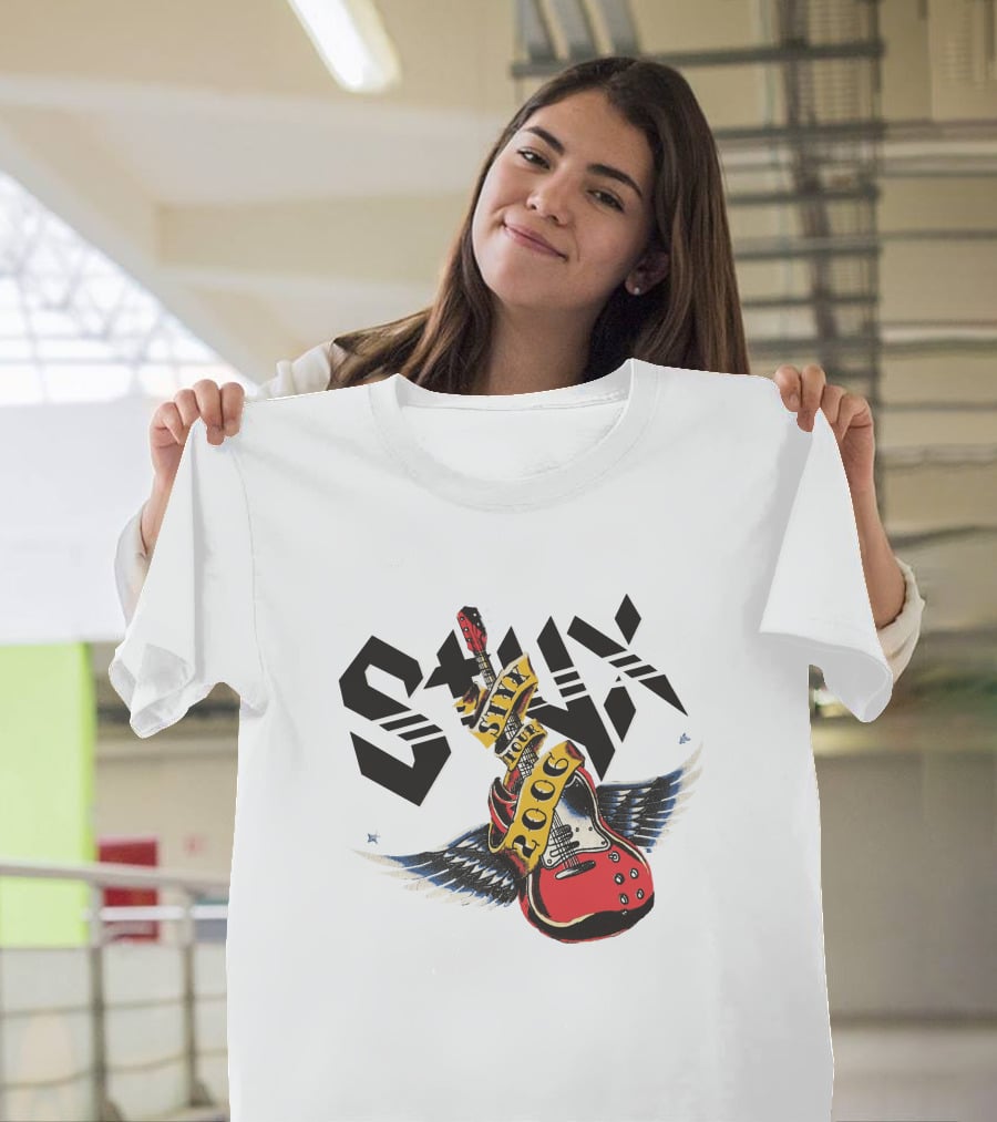 Styx 2006 Tour Guitar Wings T-Shirt