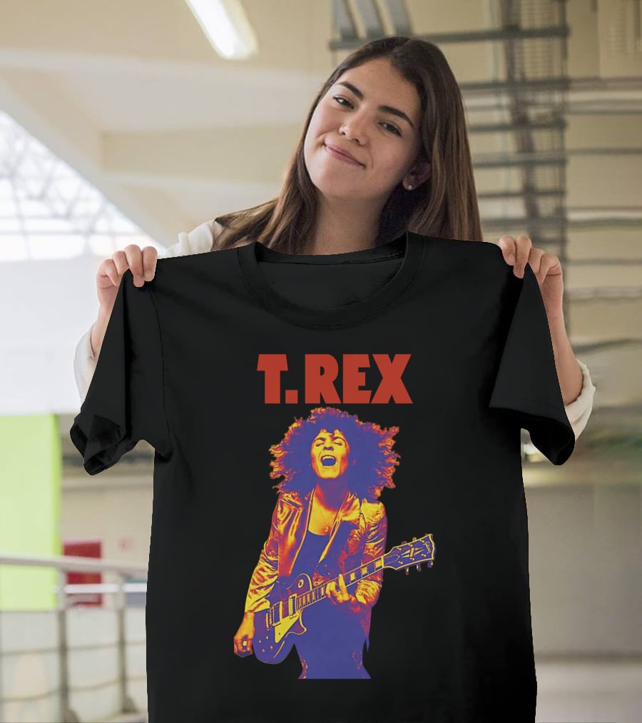 T. Rex Electric Guitar Glam Rock T-Shirt
