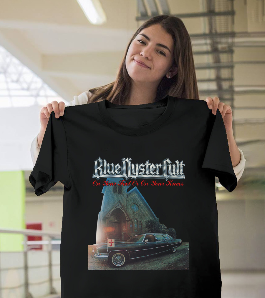 Blue Öyster Cult On Your Feet Or On Your Knees Cadillac Church T-Shirt