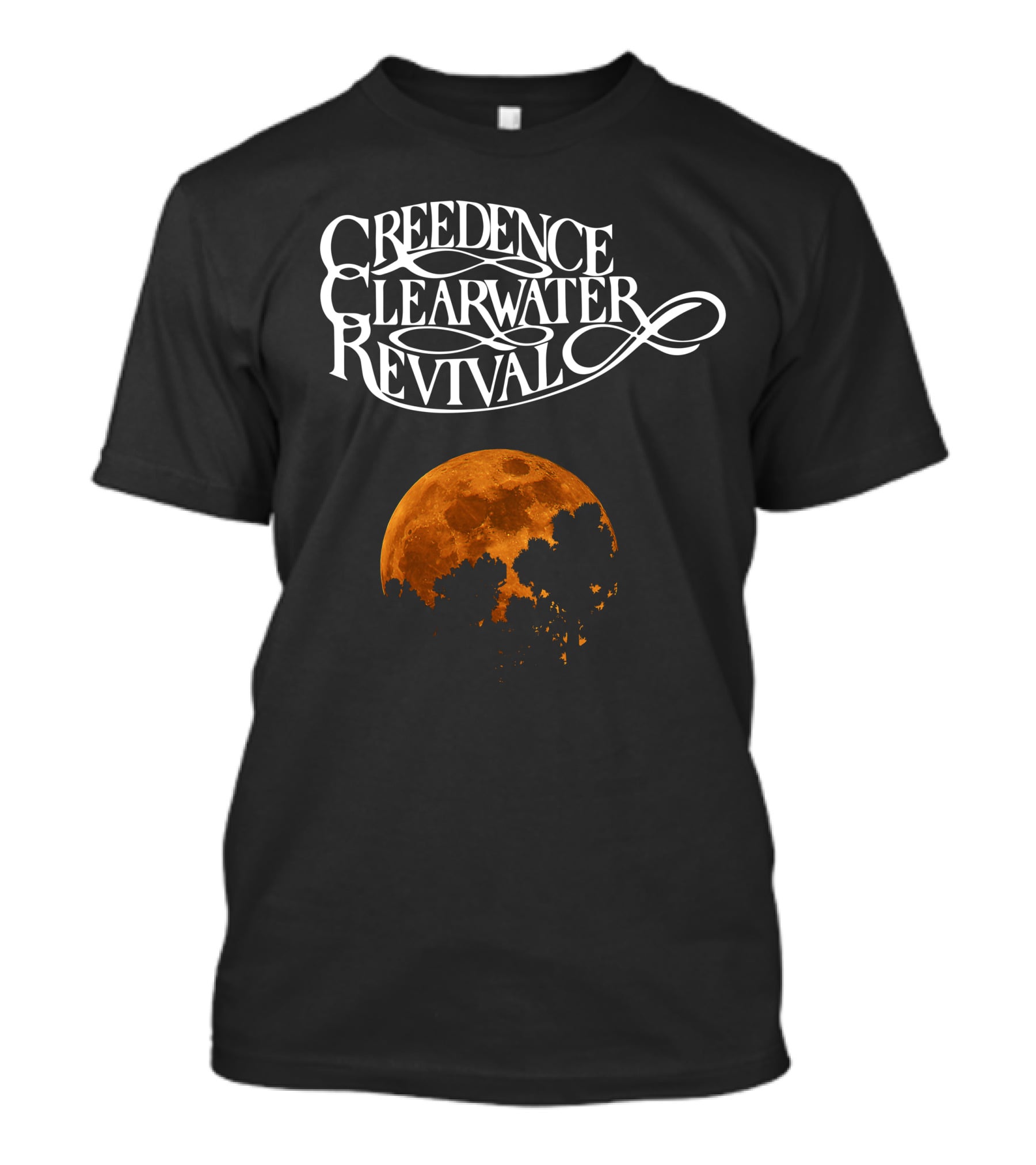Creedence Clearwater Revival Full Moon Silhouette T-Shirt