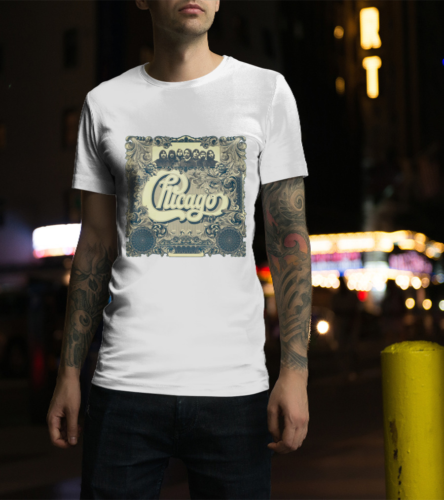 Chicago Band Vintage Ornate Frame T-Shirt