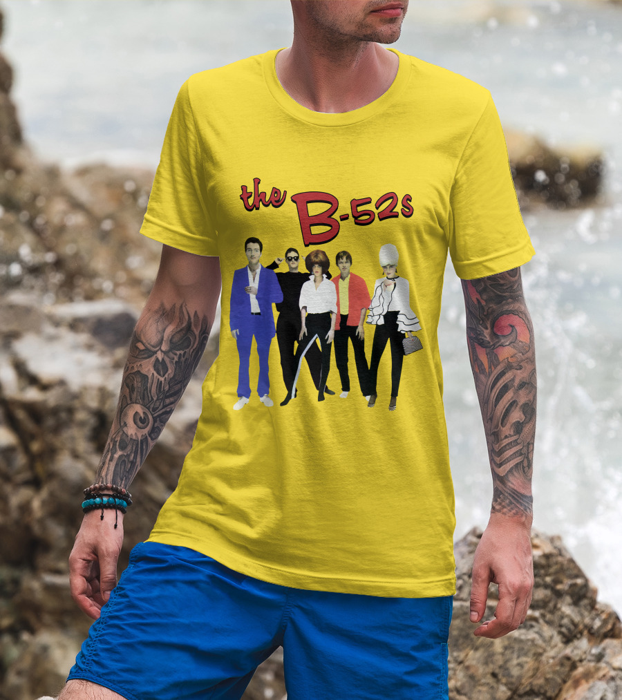 The B-52S Band Members Retro Style Ensemble T-Shirt