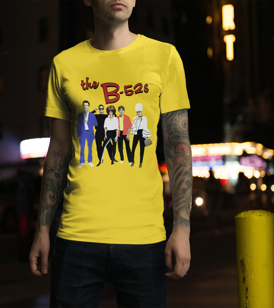 The B-52S Band Members Retro Style Ensemble T-Shirt