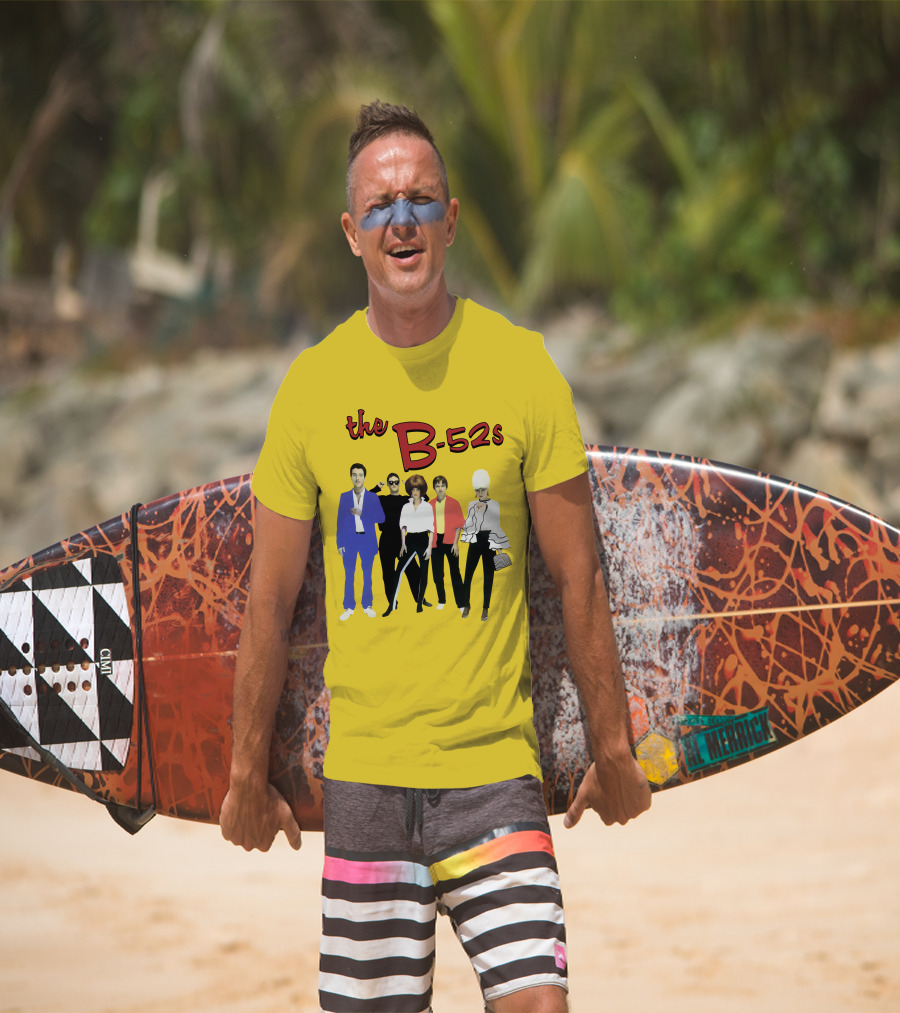 The B-52S Band Members Retro Style Ensemble T-Shirt