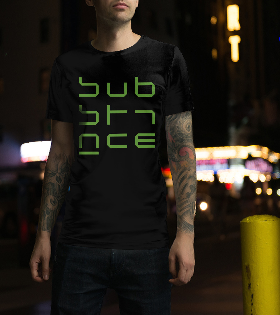 Substance Green Geometric T-Shirt