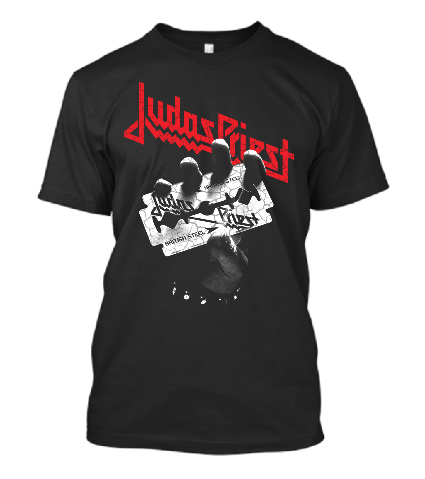 Judas Priest British Steel Razor Blade And Fist T-Shirt