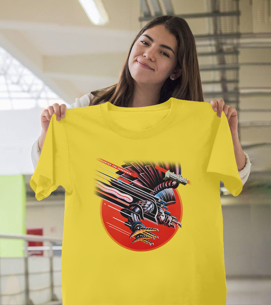 Judas Priest Screaming For Vengeance Album Cover Artwork T-Shirt