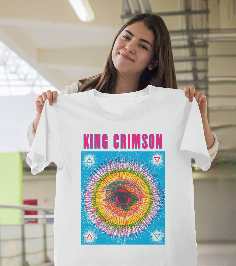 King Crimson Psychedelic Eye Geometric T-Shirt