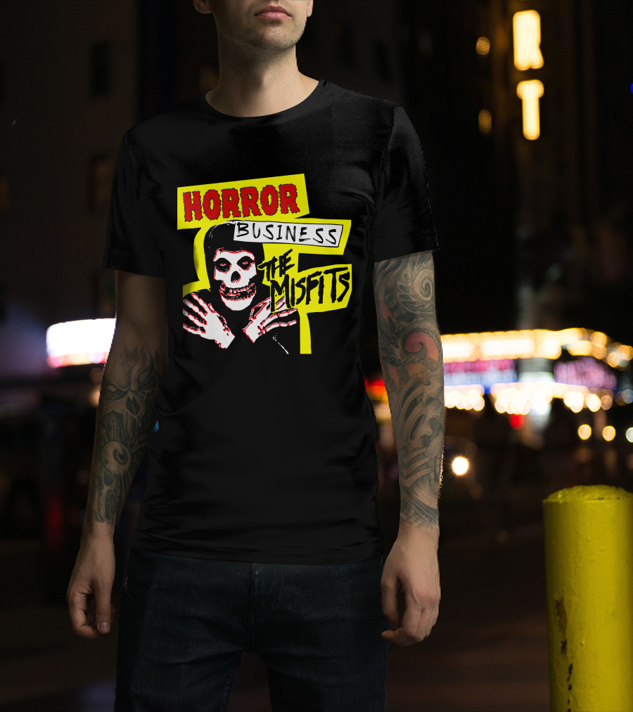 Horror Business The Misfits Skeleton Artwork T-Shirt