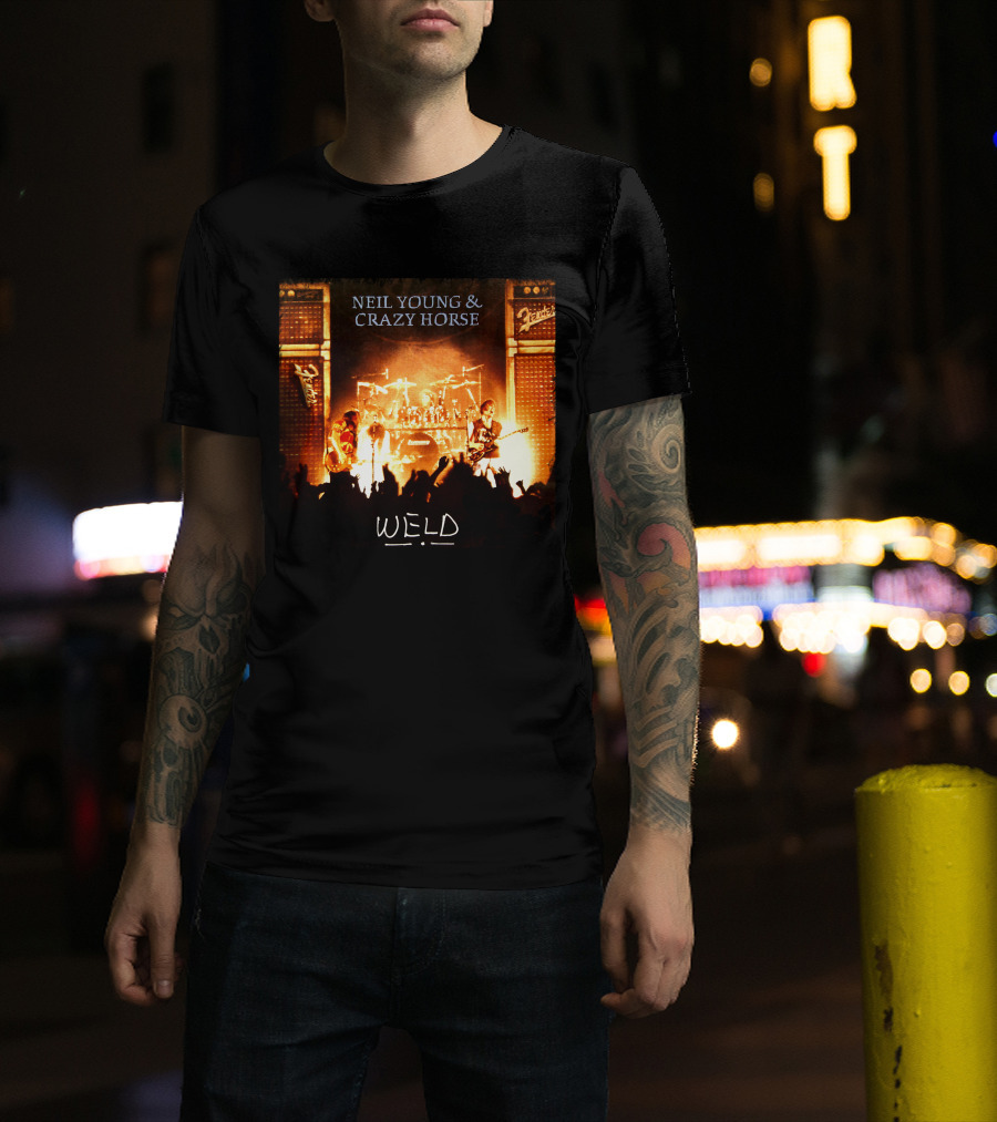 Neil Young & Crazy Horse Weld Live Performance Stage Amps T-Shirt