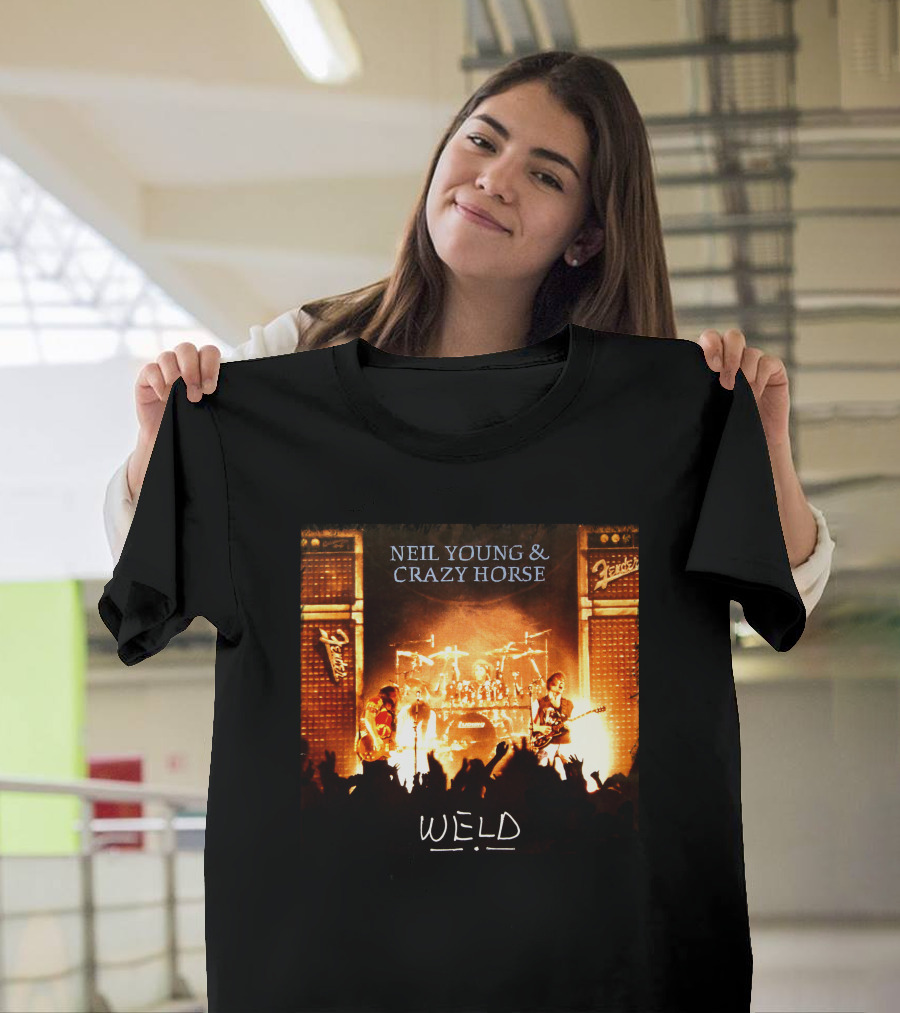 Neil Young & Crazy Horse Weld Live Performance Stage Amps T-Shirt