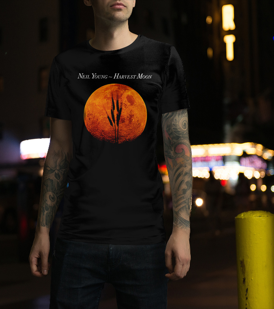 Neil Young Harvest Moon Orange Moon T-Shirt