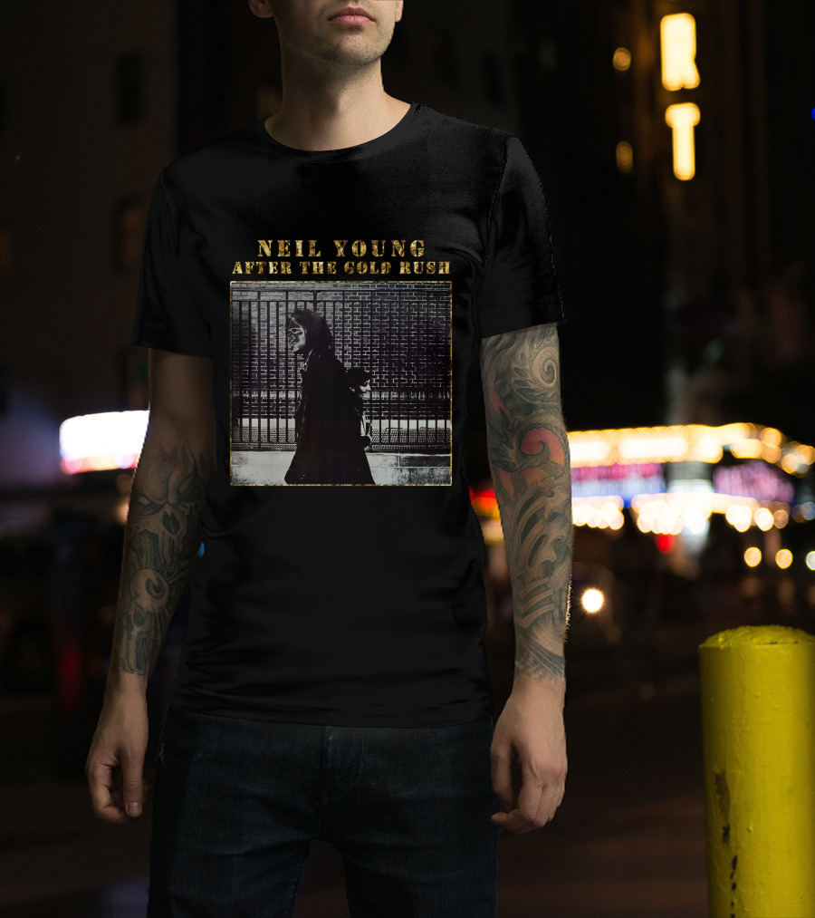 Neil Young After The Gold Rush Album Cover Artwork T-Shirt