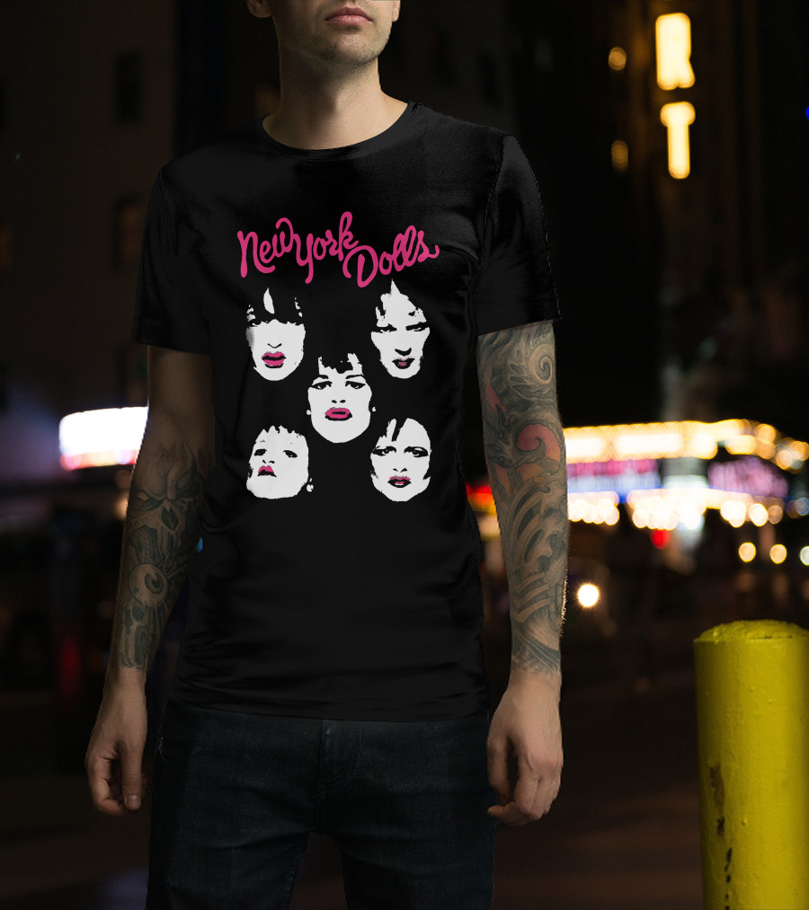 New York Dolls Band Faces T-Shirt