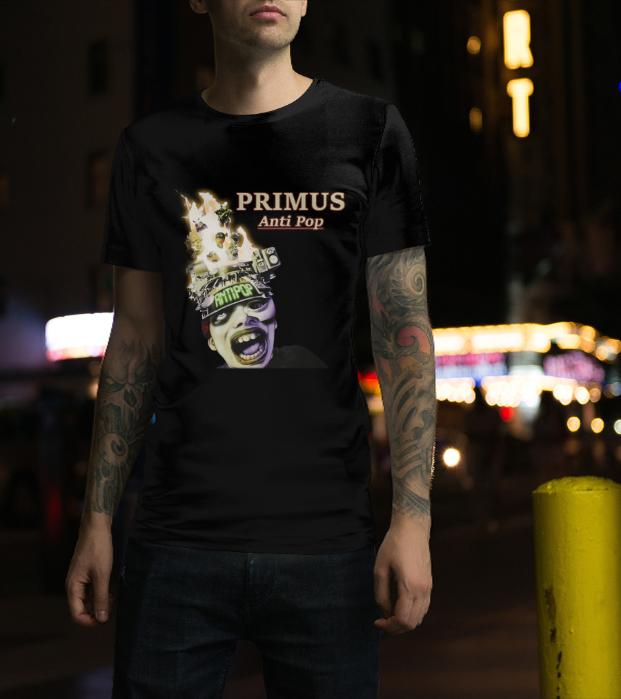 Primus Anti Pop Burning Head T-Shirt