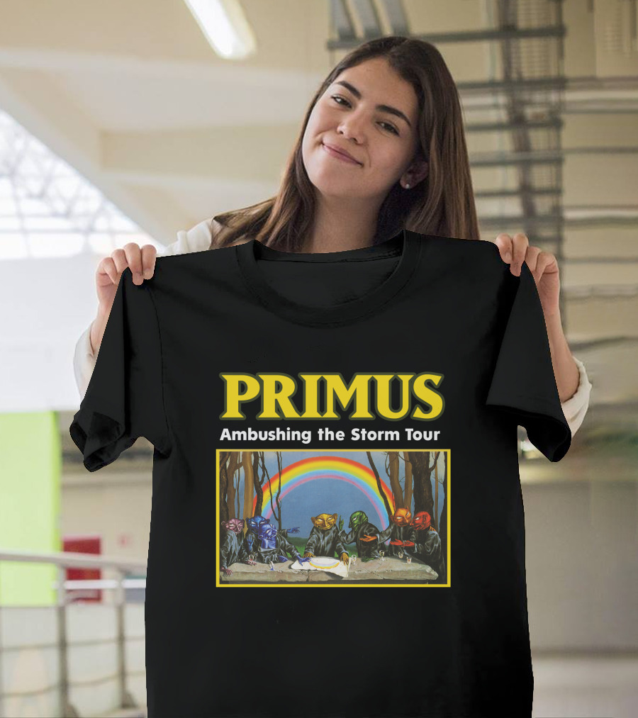 Primus Ambushing The Storm Tour Rainbow Artwork T-Shirt